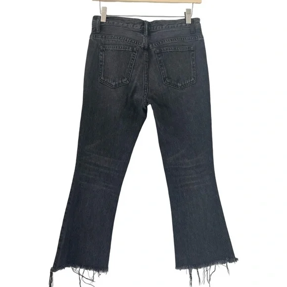 ALEXANDER WANG Trap Kick Flare Jean in Aged Gray Size 24